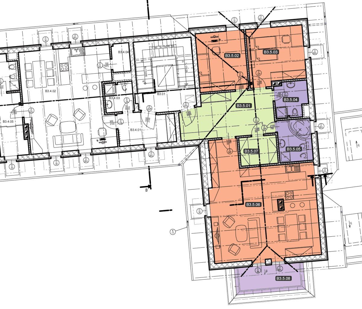 Villas Troja Residence – Byt B5 – 3+kk 110,82 m2